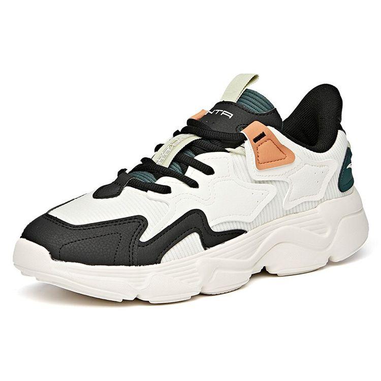 Anta Lifestyle Series Low-Top Sports Shoes Men Sneakers White Black Green 112048860-4