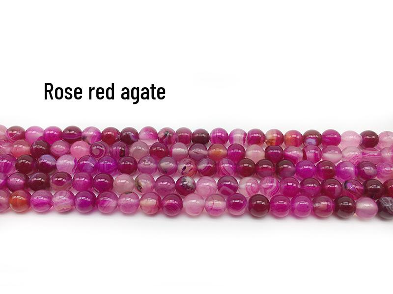 Blue Agate Starry Sky Chalcedony Beads for DIY Handmade Round Earrings