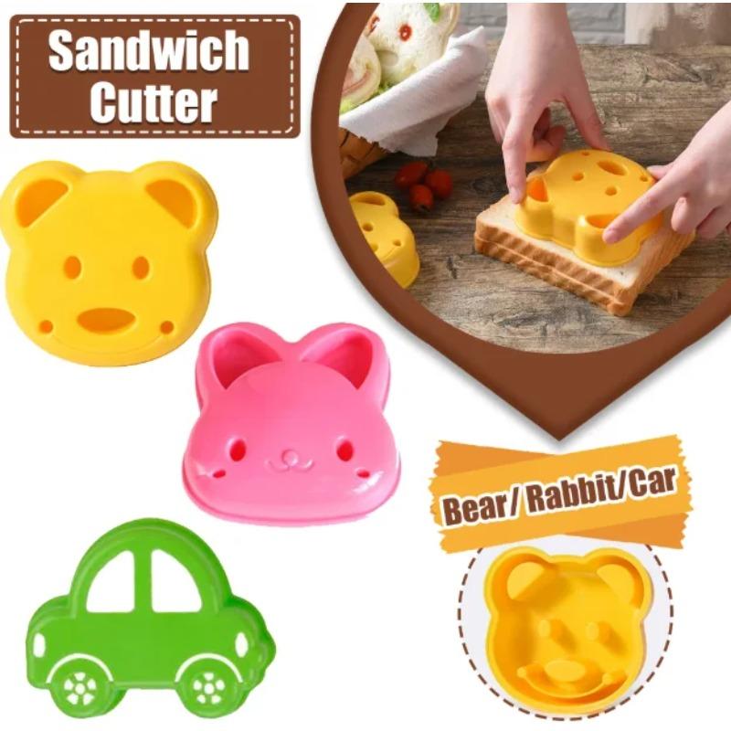 Bear Shaped Sandwich Mold, Diy Bread Maker, Household Cute Breakfast Mold