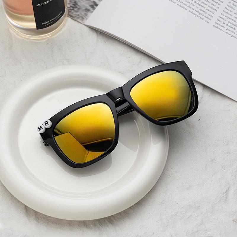 Custom Bridal and Prom Sunglasses: Black Unisex Letter Design