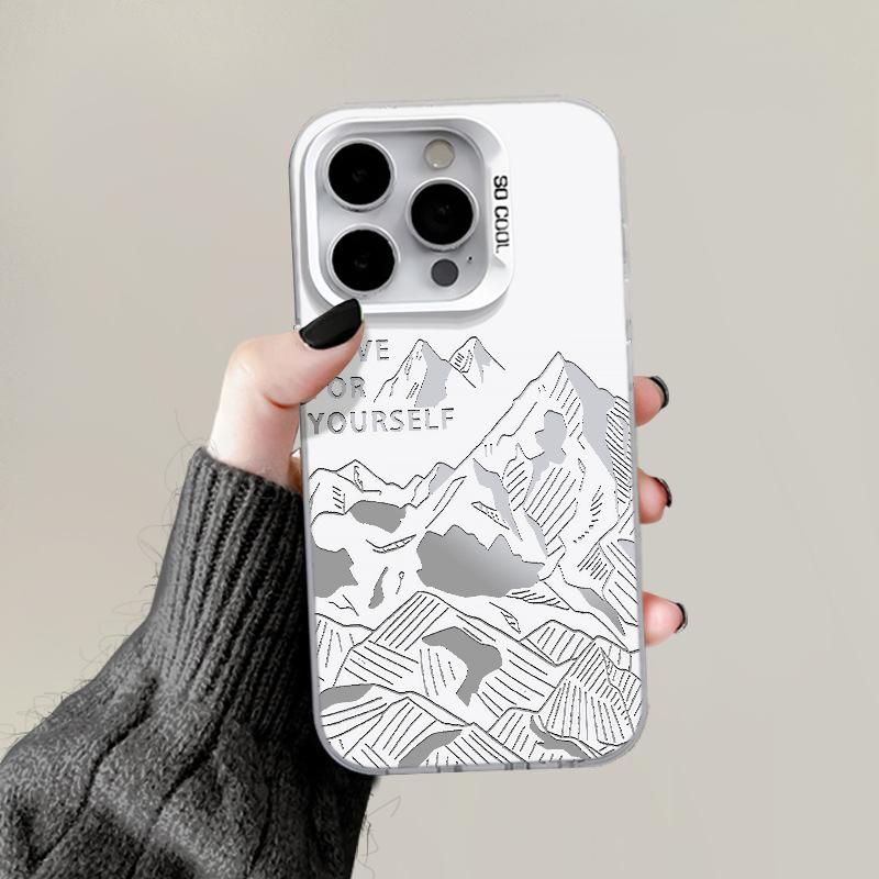 Sun Gold Cartoon Frosted Phone Case for Apple 17 Pro Max/16 Pro/Silver 15/14 Plus