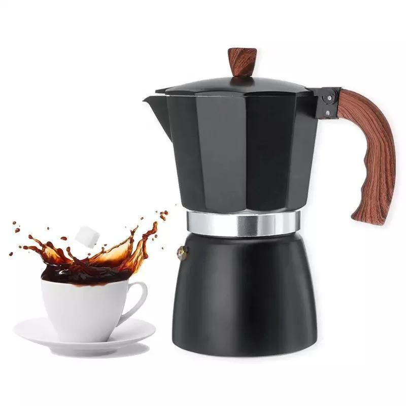 Leeseph Moka-Kanne, italienische Kaffeekanne, 150 ml, Espressokocher für den Herd, manuelle kubanische Kaffeemaschine für den Herd zum Campen