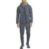 Nike Logo Print Zip-up Hooded Jacket Men Outerwear Gray DD2125-068