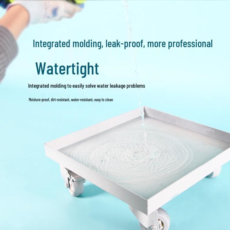 Rectangular Plant Pot Caddy with Wheels