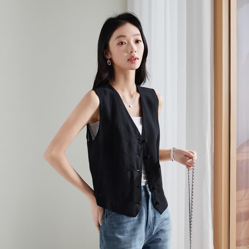 SOFSIL Women s V-Neck Sleeveless Vest Top XL