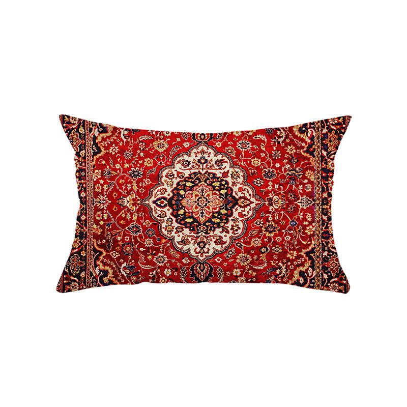 Kissenbezug im Bohème-Stil, Dekoration für festliche Atmosphäre, Wohnzimmer, Sofakissen, Polyester, bedrucktes Kissen