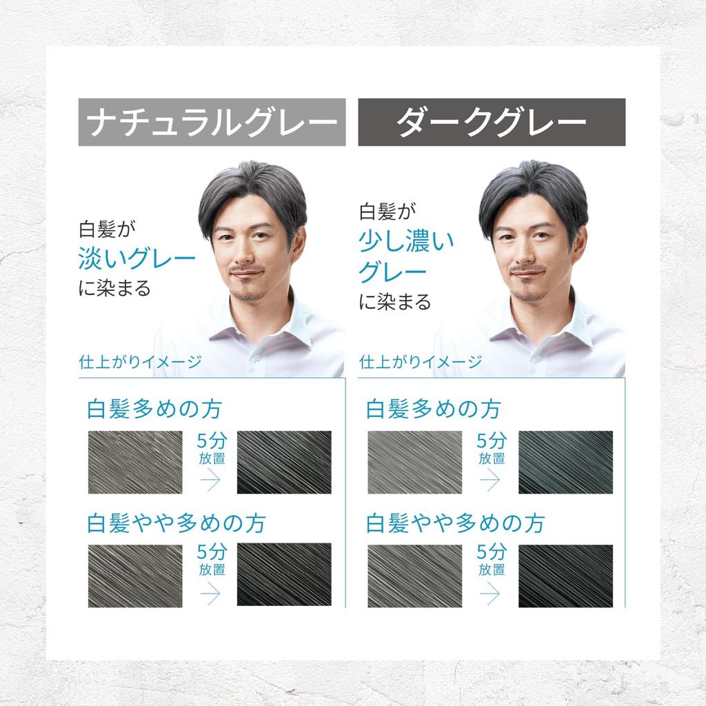 Hoyu Bigen Gray Hair 1st Agent 40g 2nd Agent 40g Men's (Natural Gray) + [Quasi-drug]