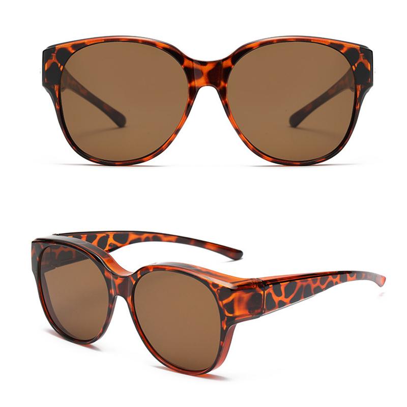 Fashion Large Frame Sunglasses Cover Over Myopia Prescription Glasses Portable Men Women Vintage Fishing Driving Eyewear