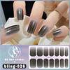 Charm Finger 14 Finger New Bling Fine Flash Aurora Gel Nail Oil Film Self-Adhesive Waterproof Seal-free Nail Art Sticker