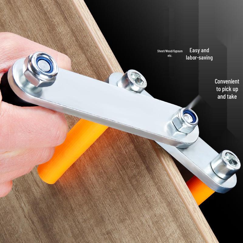 Multifunctional Lifting Tool for Carrying Gypsum, Wood, and Tile Boards