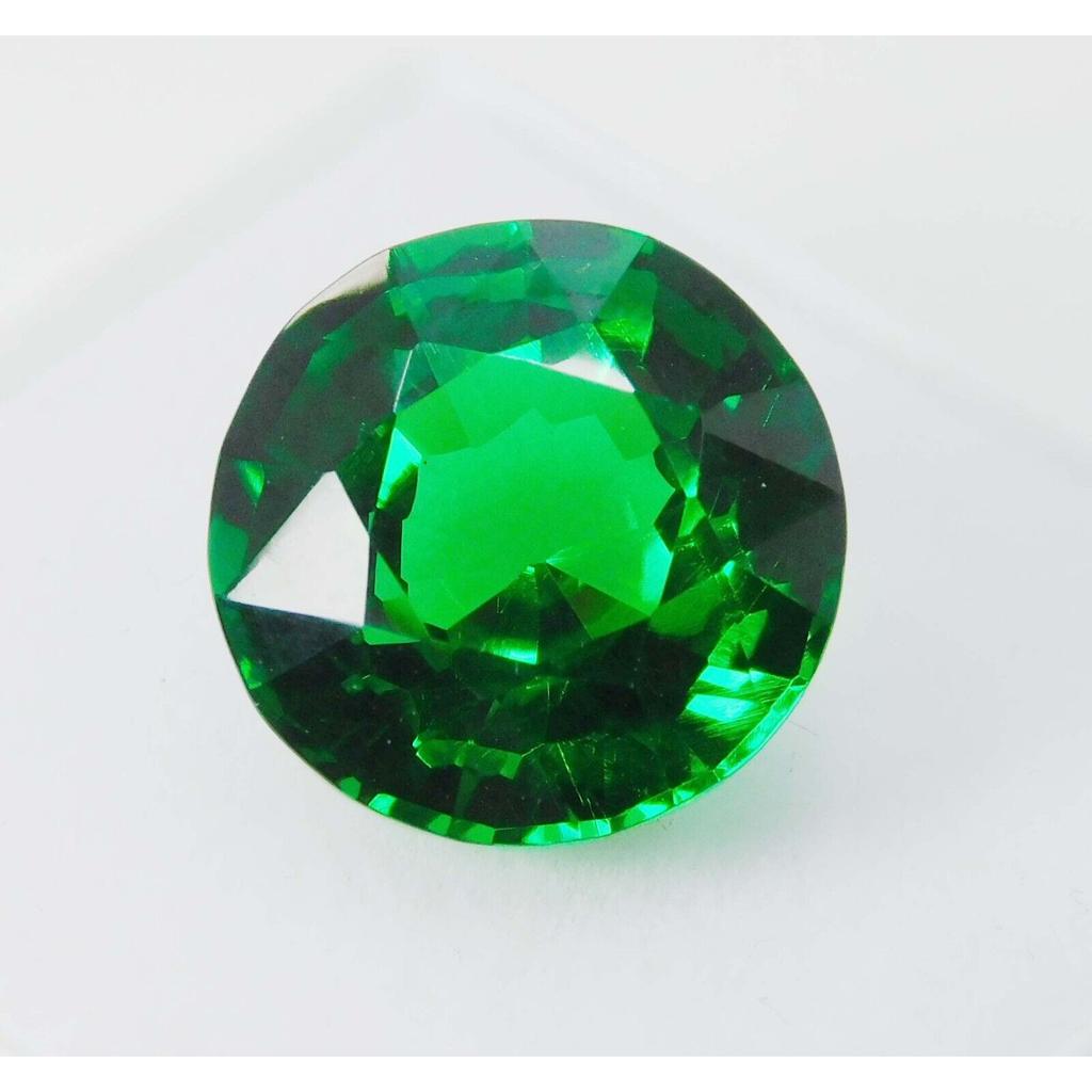 8.56 Ct Natural Tourmaline Green CERTIFIED Round Loose Gemstone Ring Size A-0021s