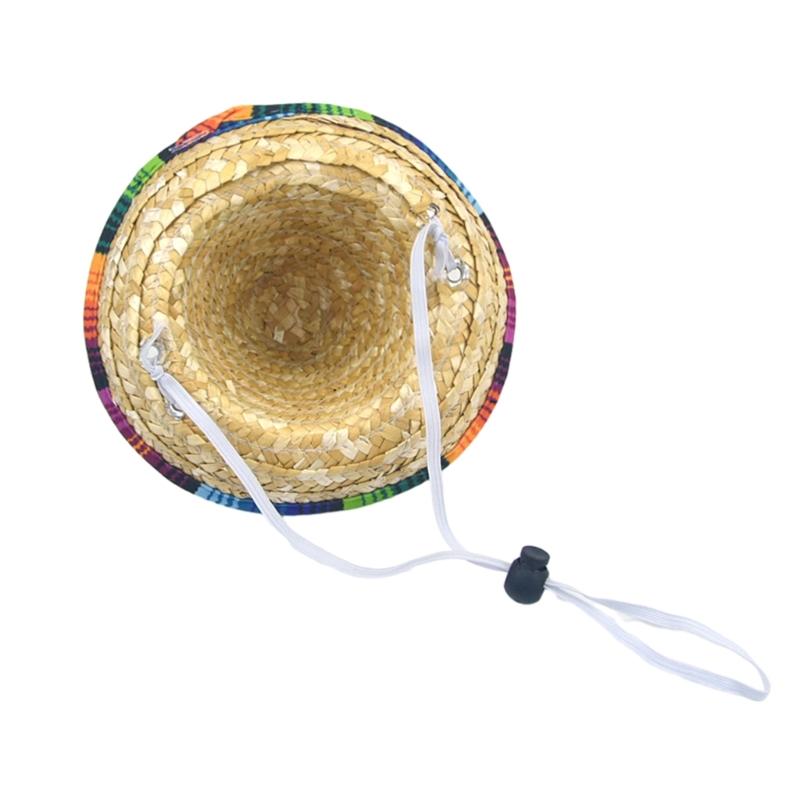 Summer Pet Visors Hat Cute Mexico Style Hat for Dogs Cat Dress Up Supplies Lovely Carnivals Outdoor Hat Pet Accessory