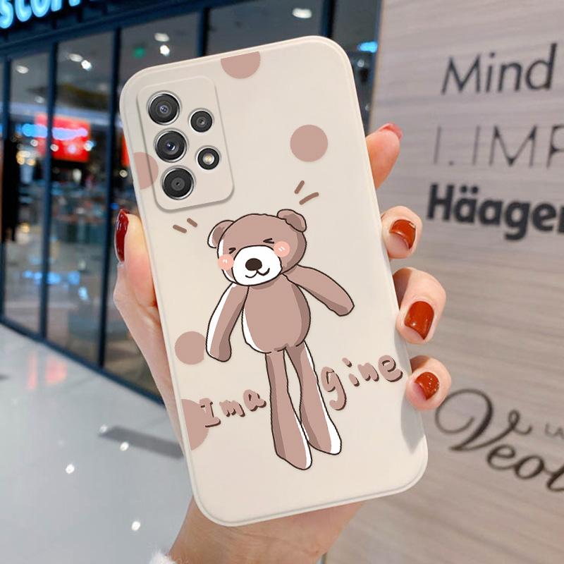 

Чехол с милым медведем для Samsung A52S 5G, чехол для Samsung A53 A32 A52 A73 A51 A12 A21S A71 A72 A50 A11 A10 A30 A31 A20S, чехол A 52 32, чехол Samsung A10
