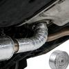Motorcycle Muffler Thermal Tape Exhaust Band Heat Wrap Fiberglass Heat Shield Insulation with Stainless Ties 5M Aluminum Foil