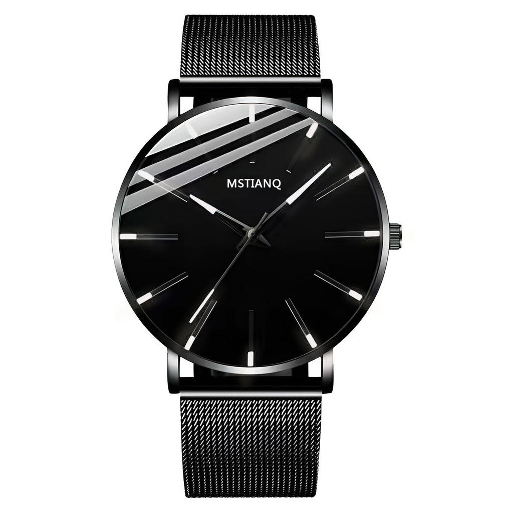 Star Watch Men'S Non-Mechanical Watch Teen High School Student Trend Black Technology Ultra-Thin Electronic Quartz Watch