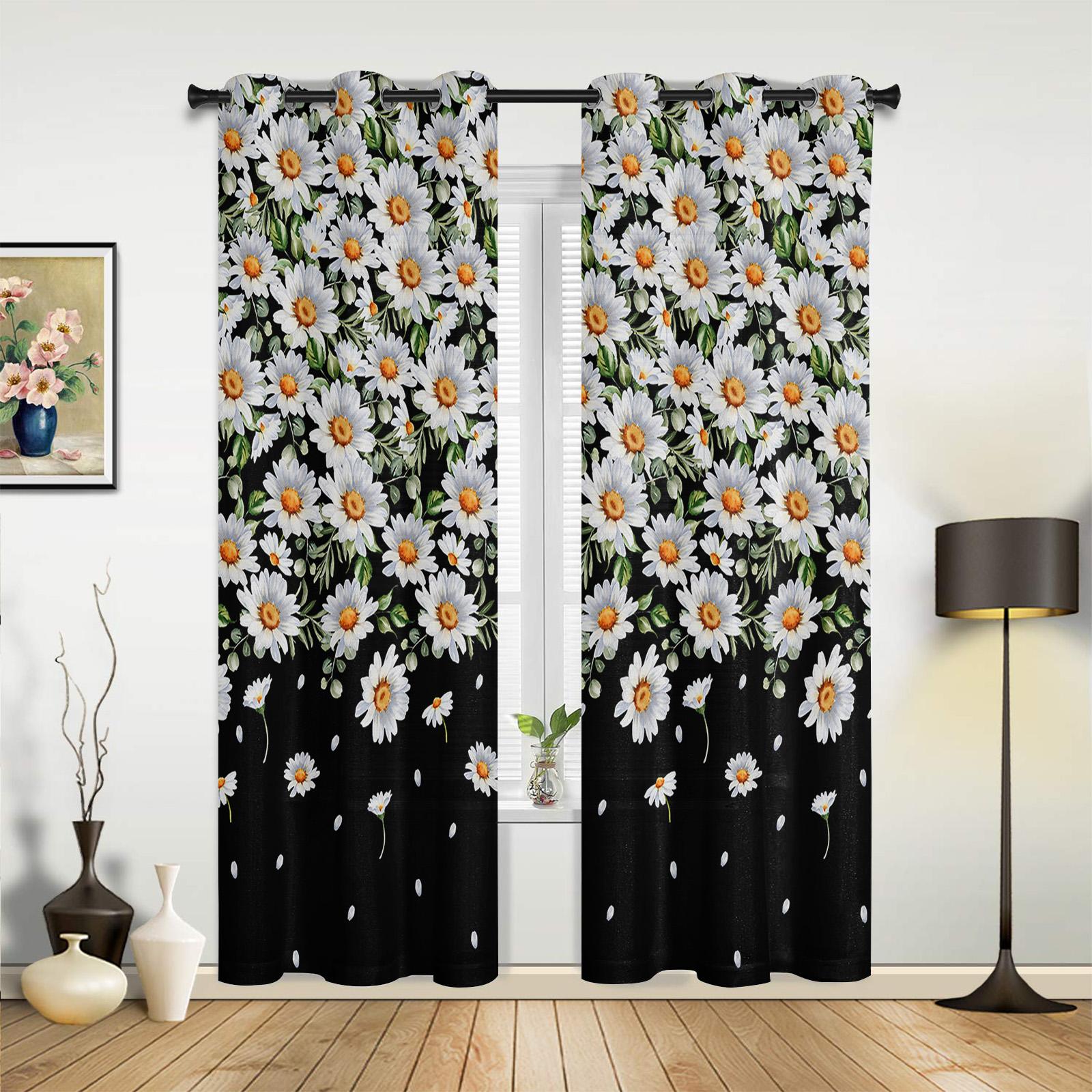 Белая ромашка с цветочным градиентом — фото 3