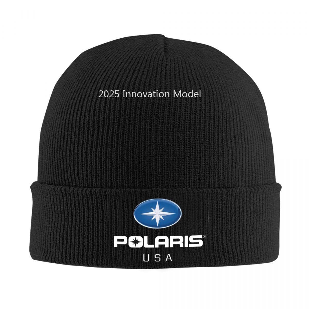 

Тепла в язана шапка з логотипом Polaris Хіп-хоп шапка-біні Осінь Зима Вуличні шапки-біні для чоловіків жінок дорослих One Size