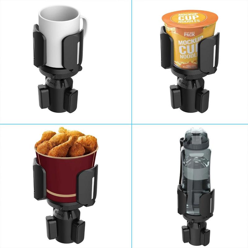 Car Multifunction Cup Holder Adjustable Car Cup Holder Expander Adapter Rotating Car Cup Mount For 3.5 To 3.9 Inches In