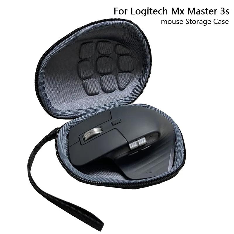 Tragbare Hartschalen-EVA-Reisetasche für Logitech MX Master 3S Kabellose Maus Wasserdichte Mäusetasche für Logitech MX Master 3S
