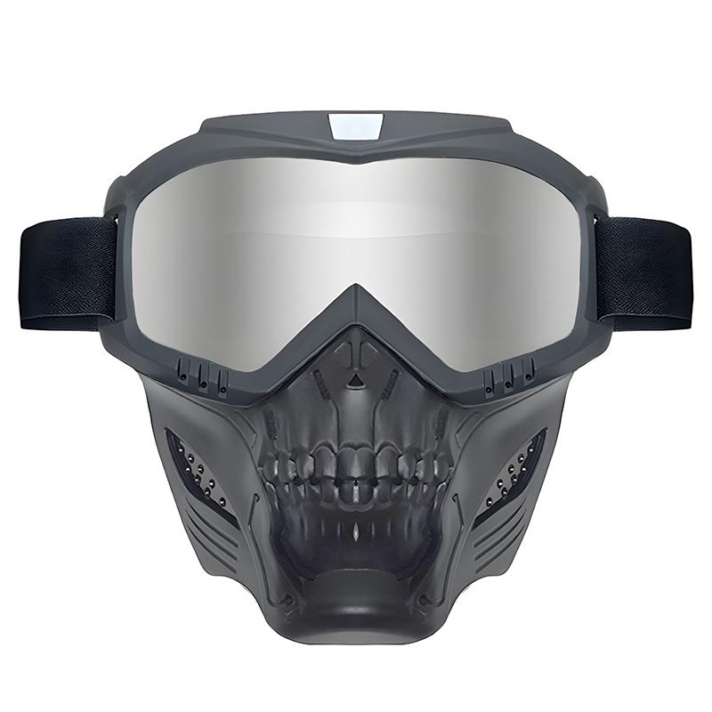 Retro Harley Windproof Motorcycle Goggles: Off-Road Riding One-Piece Mask Glasses