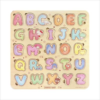 Sanrio Baby Wooden Alphabet Puzzle, 26 Pieces
