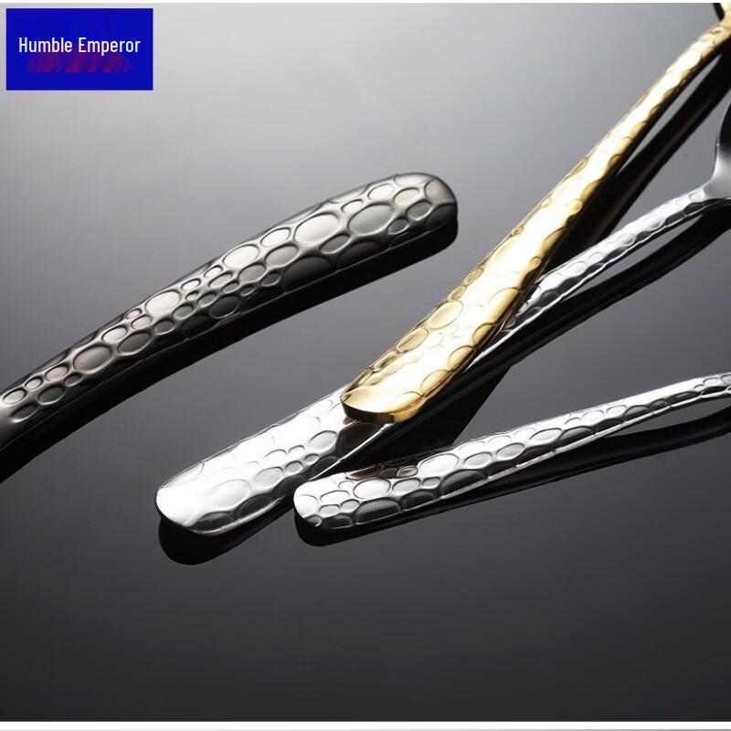 Qianxing 410 Stainless Steel Water Drop Embossed Teaspoon Set