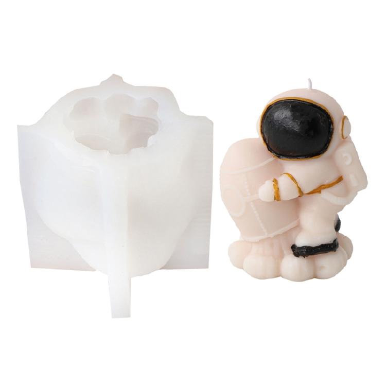 Astronaut Silicone Candle Molds Soap Silicone Molds for Making Candle Soap Home Decorations Epoxy Resin Silicone Molds