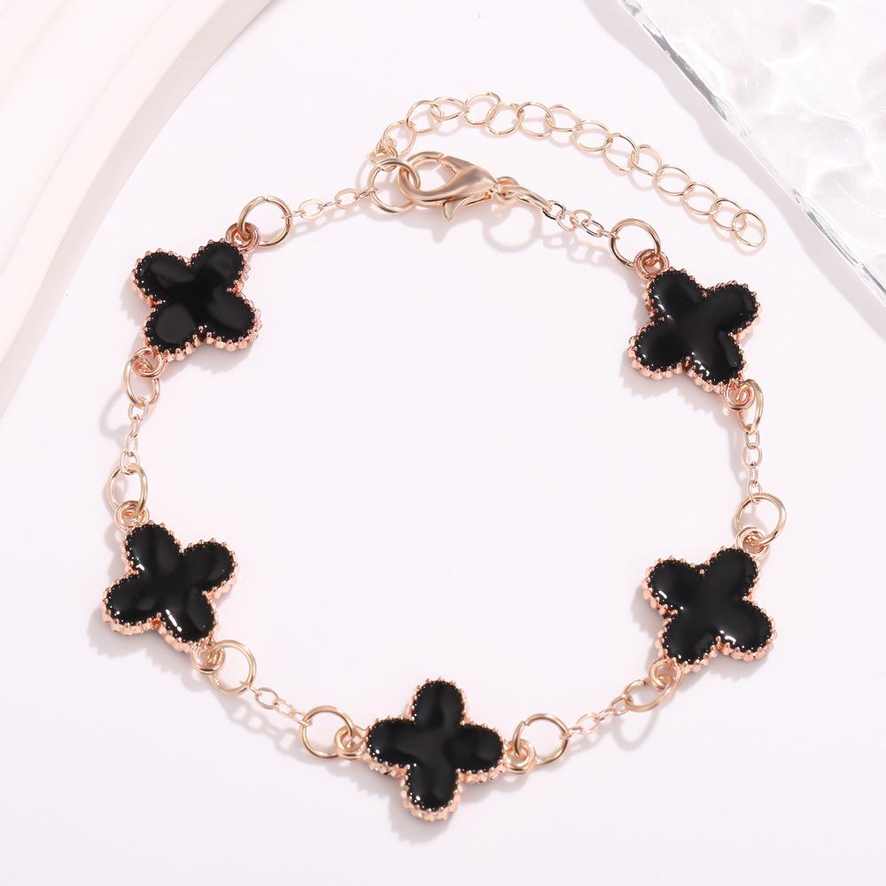 

Браслет с четырехлистным клевером, женские украшения, аксессуары