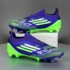 Chaussures de football à coupe basse sans coutures pour jeunes Entraînement sur gazon synthétique Respirantes Semelle en TPU Hommes Femmes