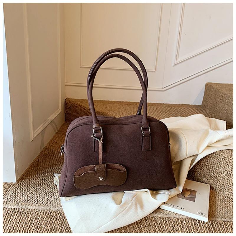 

Сумка большой вместимости для поездок на работу, Стильная одноплечевая сумка, Сумка-бостон под мышкой кофейный