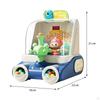 Shooting Toys for Kids Early Education Toy with 20 Marbles Dinosaur Launcher blue