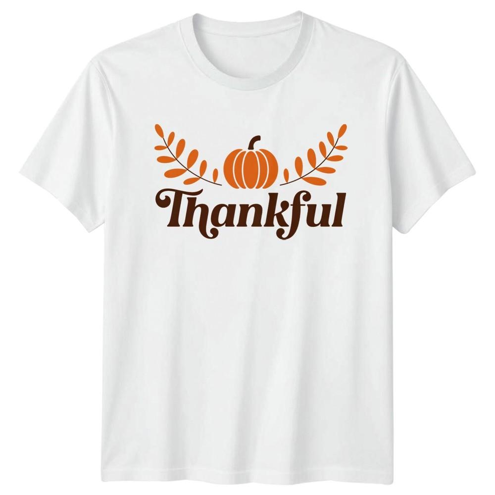 Thankful TShirt Autumn Harvest Thanksgiving Gift For Him And Her S