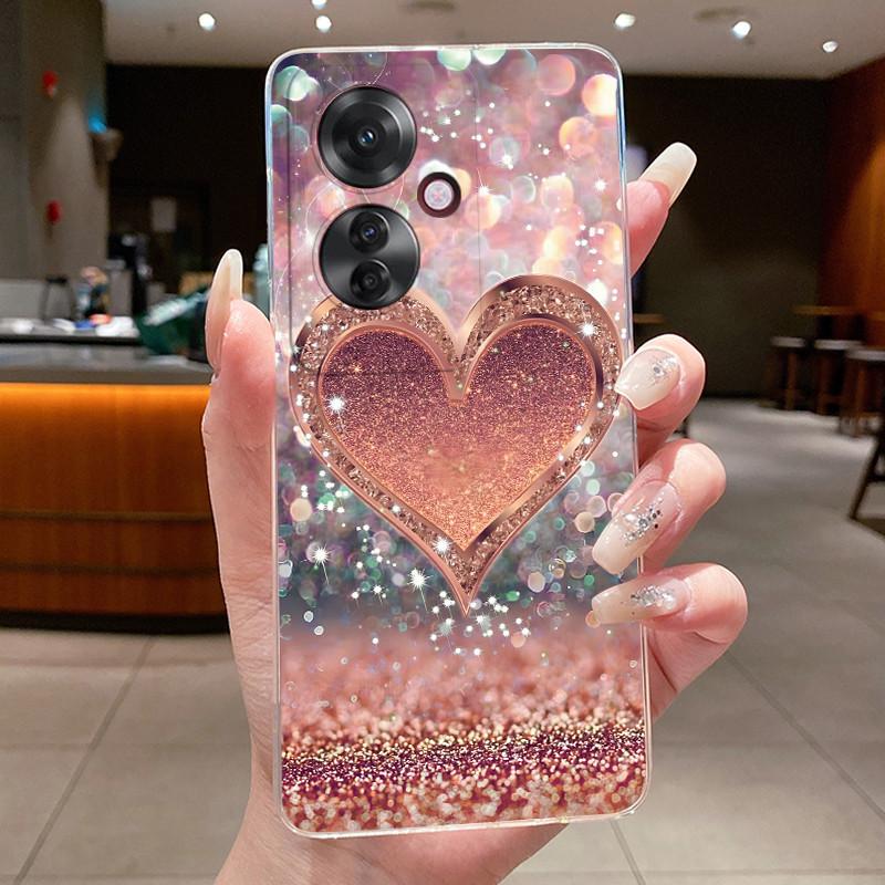 Für OPPO Reno 11F / Reno 11A Hülle Klar Luxus Mode Schmetterling Blumen Weiches TPU Silikon Abdeckung für OPPO Reno11 F A Handyhülle