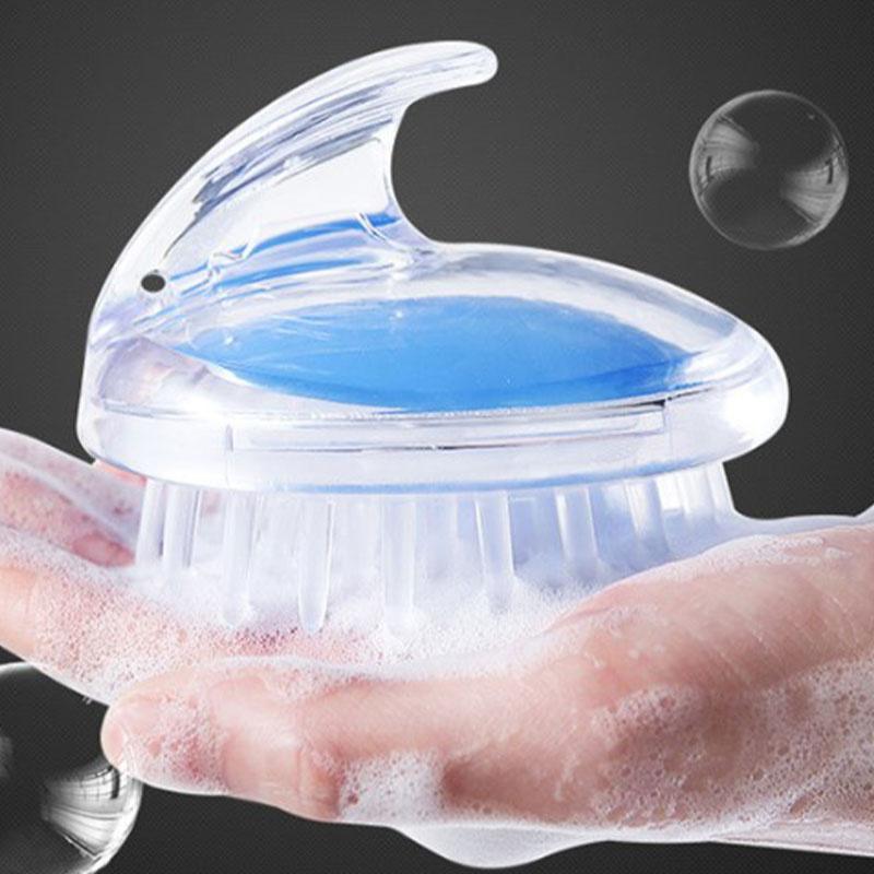 Silicone Shampoo Brush Head Scalp Massage Comb Scalp Head Body Massage Brush Bath Spa Slimming Salon Hairdressing Tool