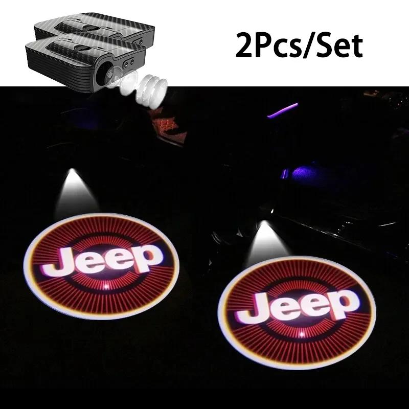 

Для Jeep HD LED Свет приветствия Проекционные лампы для дверей автомобиля Для Jeep Renegade Compass Grand Cherokee Wrangler Patriot Rubicon