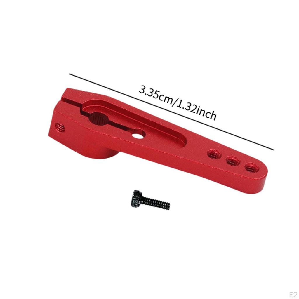 25T Aluminum Alloy Servo Long Steering Arm with Screw Metal for RC Vehicles, Cars,