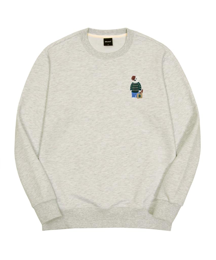 OKSTAR Mini Me Casual Brodog Embroidered Double-Sided Sweatshirt (Type C)