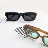 2026  Tortoiseshell Frame Square Glasses With A Small Face Trendy Women, Summer Y2K Personalized Sunglasses For Men