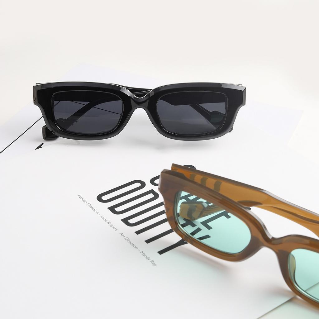 2026 Tortoiseshell Frame Square Glasses With A Small Face Trendy Women, Summer Y2K Personalized Sunglasses For Men