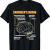 Engineer's Brain - Funny Sarcastic Engineering Gift Short Sleeve T-Shirt