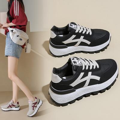 Forrest Gump Shoes Women's 2025 New Couple Shoes Versatile Shoes Spring Platform Height Increase Casual Sports Dad Shoes