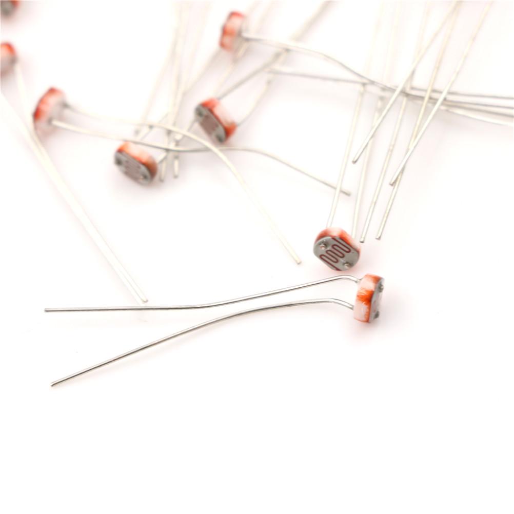 30Pcs Photoresistor Gl5516 Ldr Cds 5Mm Light-Dependent Resistor Sensor Arduino