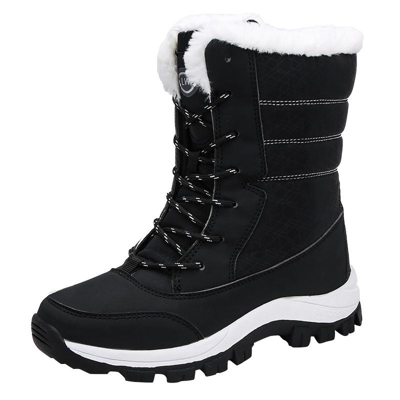 Warme Winterstiefel für Damen, dick, rutschfest, warm