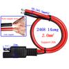 Cable for DC Extension Cord 14AWG-Wire Harness Quick Connect Disconnect SAE Connector for Solar Automotive Battery Truck