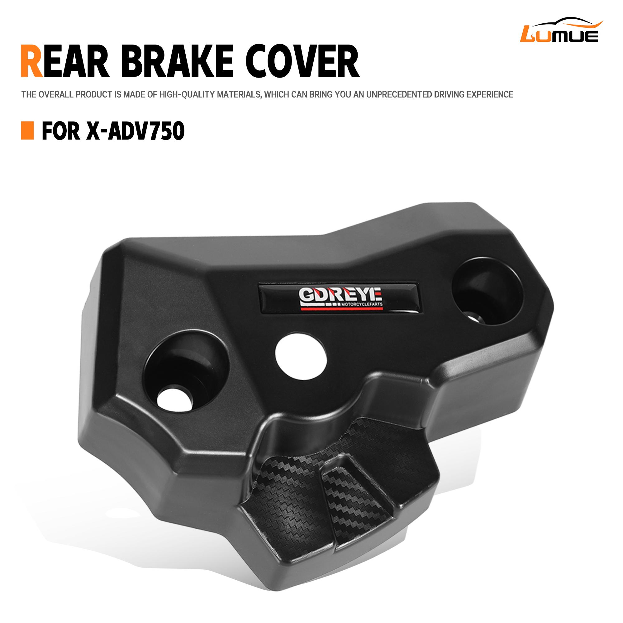 For XADV 750 2017-2026 GDREYE Rear Caliper Cover Motorcycle Accessories Rear Deck Cover Fit Rear Caliper Protect Guard чёрный