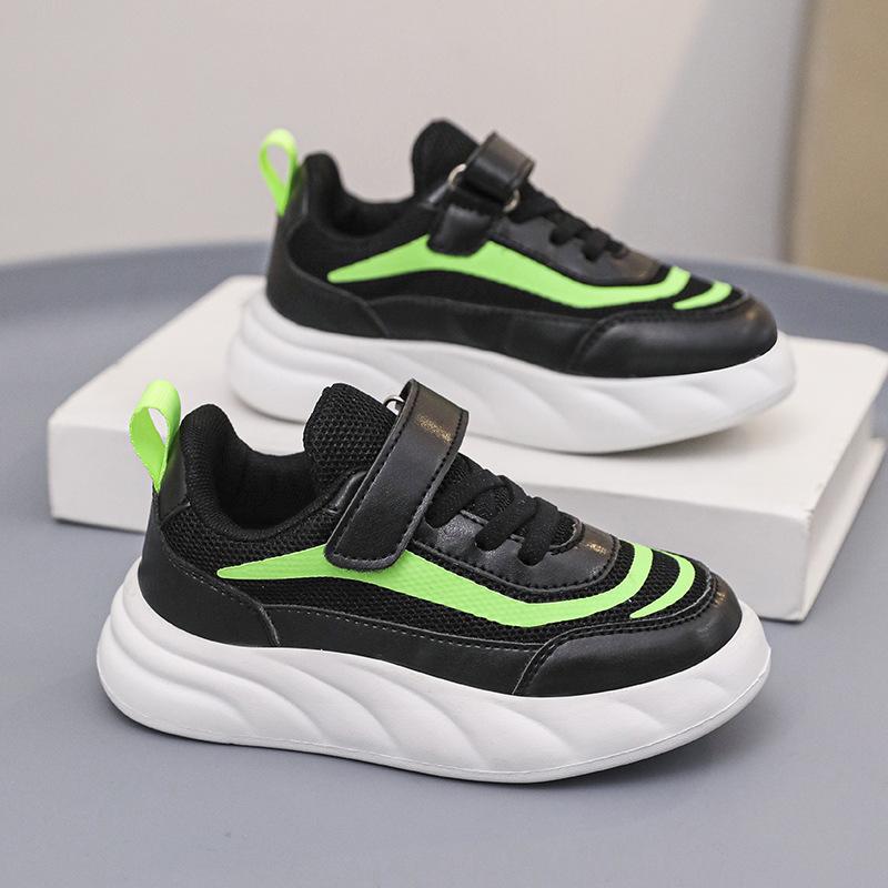 Boys' shoes 2025 spring and autumn new breathable middle-aged children's children's mesh middle-aged children's casual shoes soft-soled sports shoes