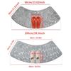 Super Absorbent Arc-Shaped Bath Mat Coral Velvet Bathroom Rug Floor Mat Quick Drying Machine Washable Home Hotel Bathroom Decor