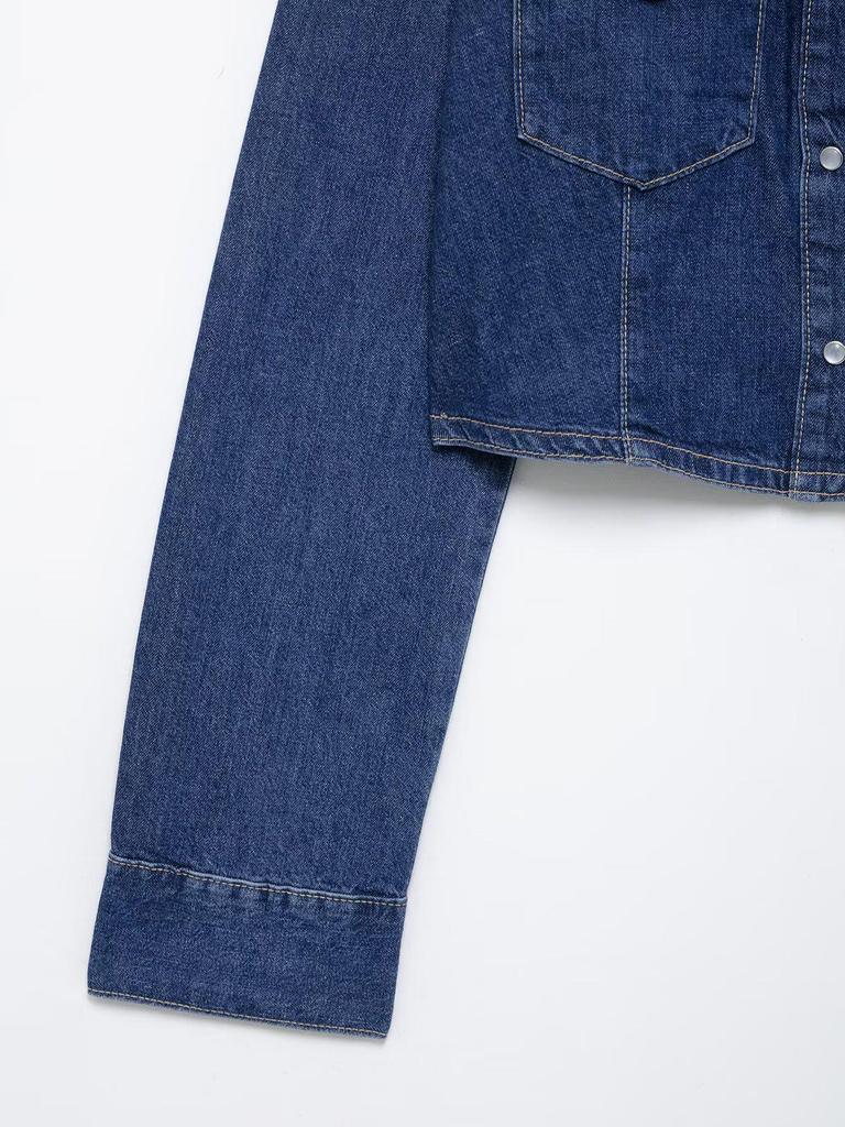 2025 Spring Women's Fashion: European & American Style Denim Shirt with Long Pants