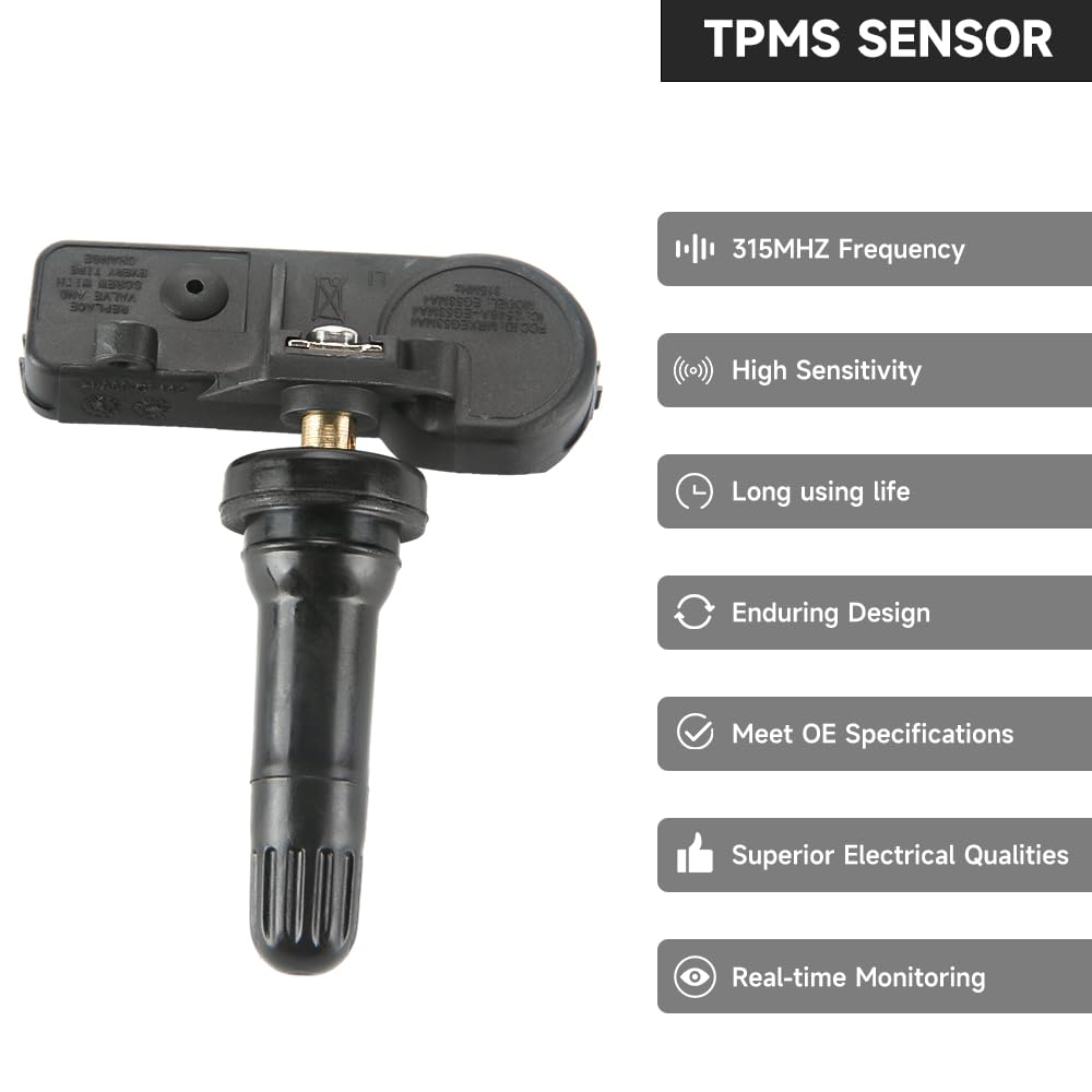 315MHz TPMS-Sensor, Reifendruckkontrollsystem-Sensor - Lincoln MKT MKZ MKS 2011-2014,