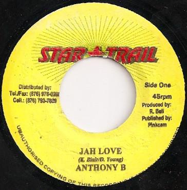

7inch Record ANTHONY B - Jah Love NONE Star Trail 2002 Jamaica Reggae, Ska & Dub Used
